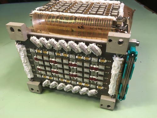 Saturn Instrument Unit launch vehicle digital computer magnetic core memory module