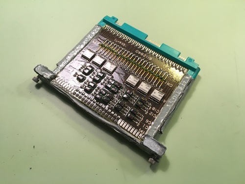 Saturn Instrument Unit launch vehicle digital computer page logic card